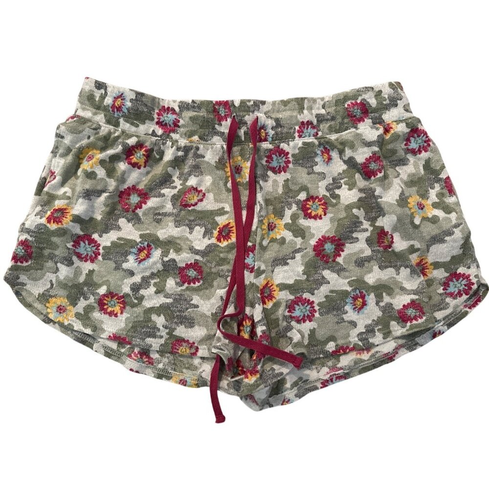 Secret Treasures Floral Camo Lounge Pajama Shorts Size Large